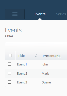 Navigation Menu Hidden